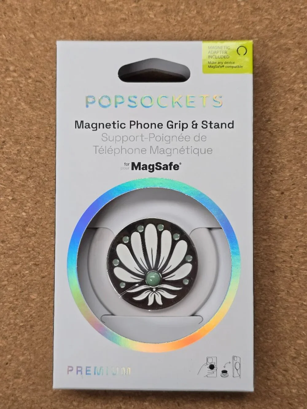 Popsockets Phone PopGrip for MagSafe Magnetic Holder Enamel Desert Gem Bloom